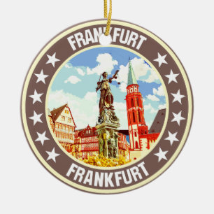 Frankfurt                                          ceramic ornament