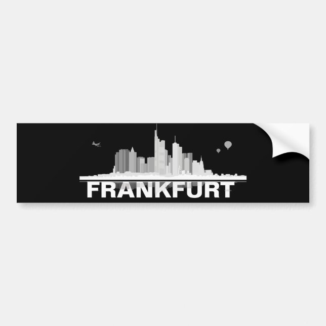 Frankfurt City Skyline Autosticker / Sticker (Front)
