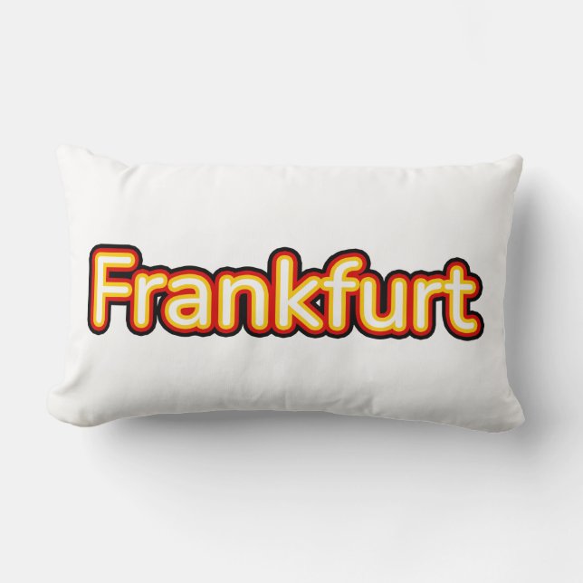 Frankfurt Deutschland Germany Lumbar Cushion (Front)