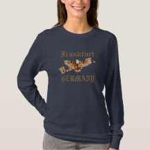 FRANKFURT, GERMANY, BRAT, TEE, EAGLE, BLUE T-Shirt