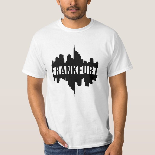 Frankfurt Germany City Cityscape Cool Funny Gift T-Shirt (Front)