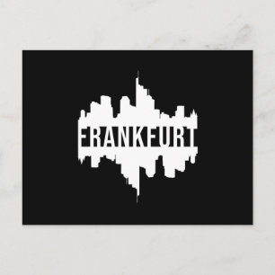 Frankfurt Germany City Cityscape Funny Gift Idea Postcard