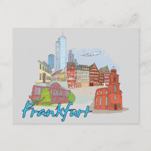 Frankfurt, Germany Famous City Postcard