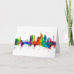 Frankfurt Germany Skyline Card