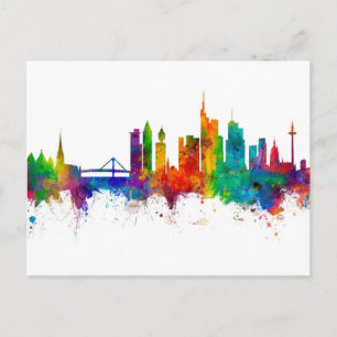 Frankfurt Germany Skyline Postcard