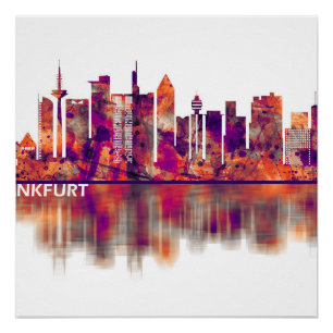 Frankfurt Germany Skyline Poster
