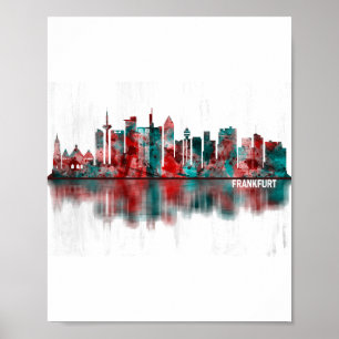 Frankfurt Germany Skyline Poster