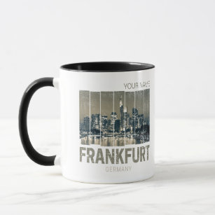 Frankfurt Germany Skyline Retro Vintage Souvenir Mug