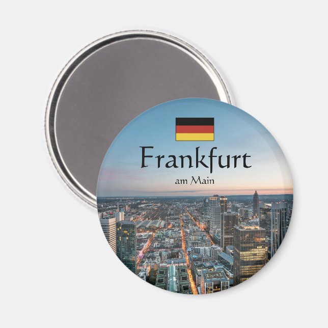 Frankfurt Germany Souvenir Magnet (Front/Back)