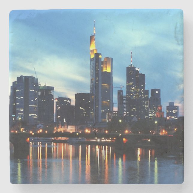 Frankfurt, Germany Stone Coaster (Front)
