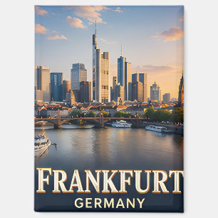 ✈️ Frankfurt Germany Travel Gift 🌆 Magnet