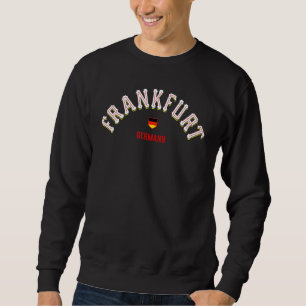 Frankfurt Germany Vintage Deutschland German City  Sweatshirt