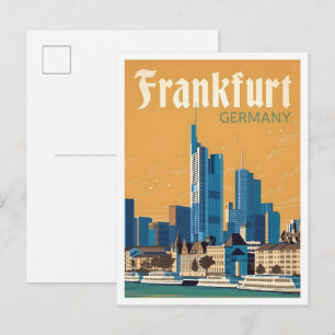 Frankfurt Germany Vintage Travel Postcard
