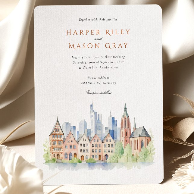 Frankfurt Germany Wedding Invitation (Creator Uploaded)