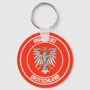 Frankfurt Round Emblem Key Ring