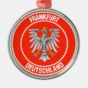 Frankfurt Round Emblem Metal Ornament