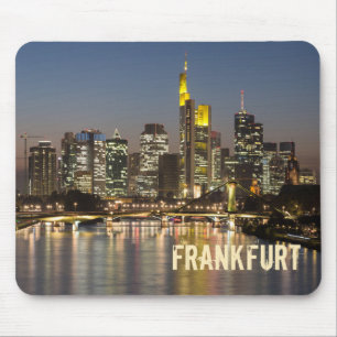 Frankfurt Skyline Germany Vintage gift Mouse Pad