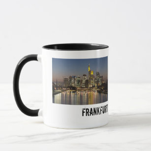 Frankfurt Skyline Germany Vintage Souvenir gift Mug