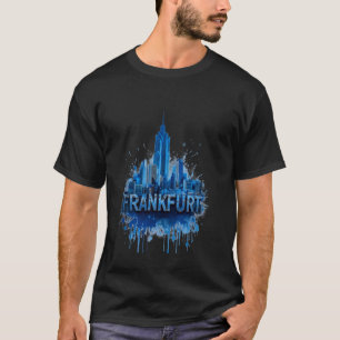 Frankfurt Skyline Heartbeat Fan I Love Frankfurt T-Shirt
