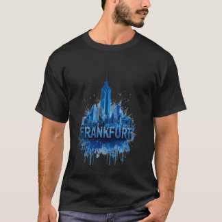 Frankfurt Skyline Heartbeat Fan I Love Frankfurt T-Shirt