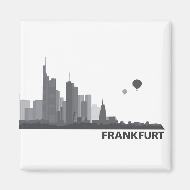 Frankfurt Skyline refrigerator Magnet (Front)