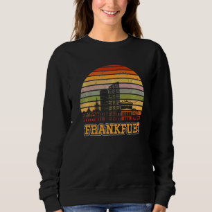Frankfurt Skyline Retro Vintage Souvenir Frankfurt Sweatshirt