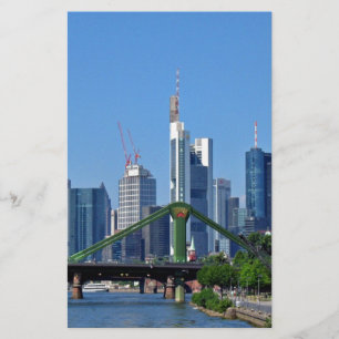 Frankfurt skyline stationery