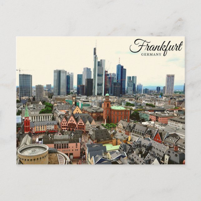 Frankfurt view postcard (Front)
