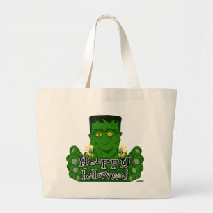 Frankie Happy Halloween! Large Tote Bag