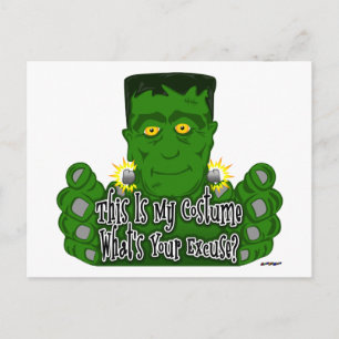 Frankie This Is My Costume What's Your Excuse? Postcard