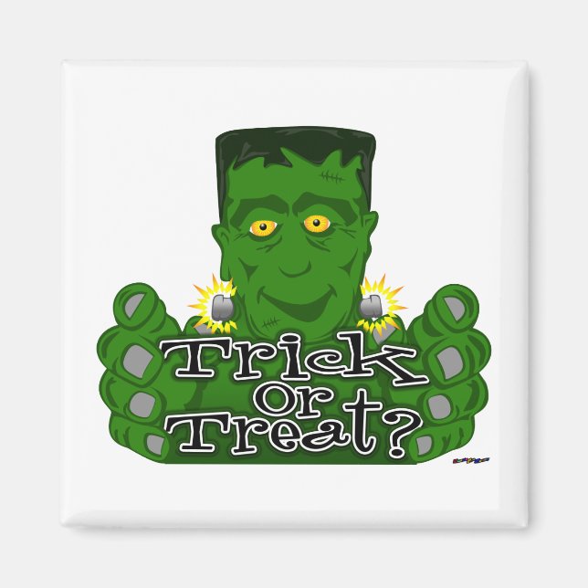Frankie Trick Or Treat? Magnet (Front)