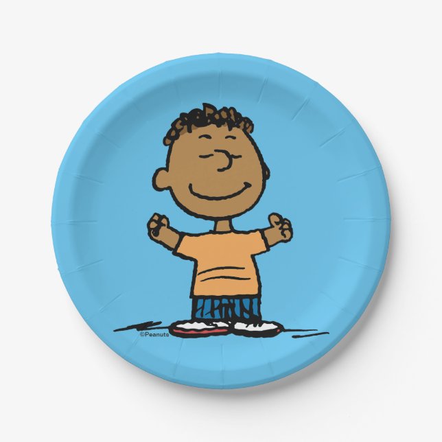 Franklin Arms Wide Paper Plate (Front)