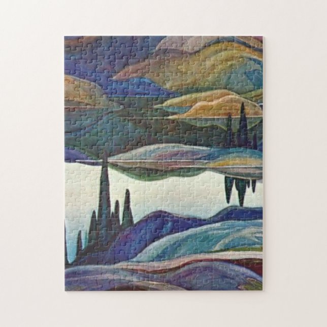 Franklin Carmichael - Mirror Lake Jigsaw Puzzle (Vertical)