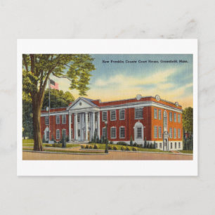 Franklin County Court House in Greenfield, Mass., Postcard