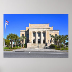 Franklin County Courthouse, Apalachicola, Florida Poster