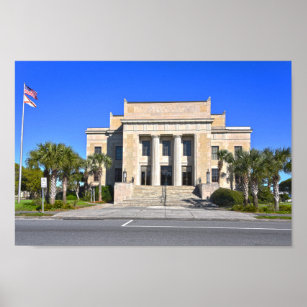 Franklin County Courthouse, Apalachicola, Florida Poster