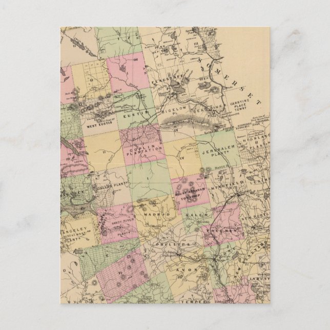 Franklin County, Maine Postcard (Front)