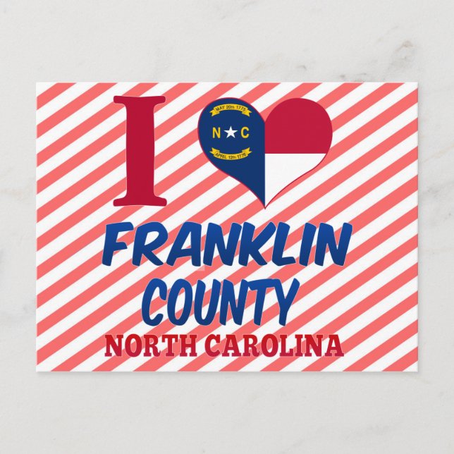 Franklin County, North Carolina Postcard (Front)