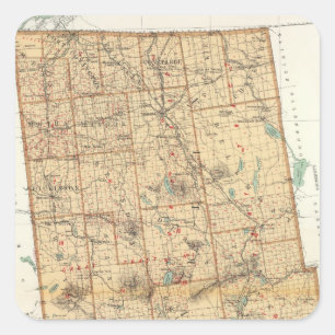 Franklin County Square Sticker