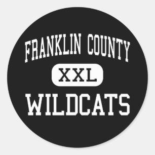 Franklin County - Wildcats - High - Brookville Classic Round Sticker