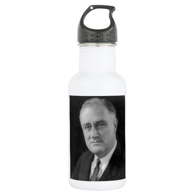 Franklin D Roosevelt 532 Ml Water Bottle (Front)