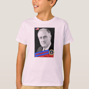 Franklin D. Roosevelt Baseball Card T-Shirt