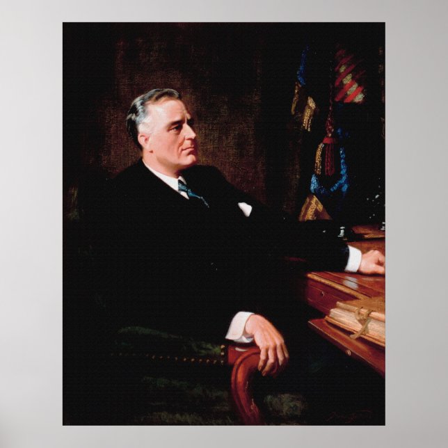FRANKLIN D. ROOSEVELT by Frank O. Salisbury Poster (Front)