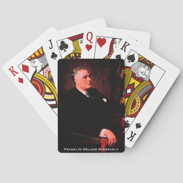 Franklin D. Roosevelt, FRD 32nd POTUS Politics Playing Cards (Back)