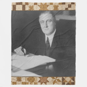 Franklin D Roosevelt Presidential Quilt Blanket