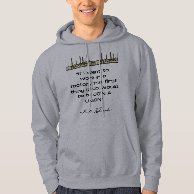 Franklin D Roosevelt Quote  Hoodie (Front)