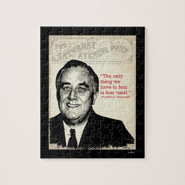 Franklin D. Roosevelt Quote Jigsaw Puzzle (Vertical)