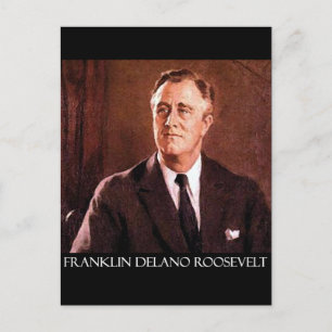 Franklin Delano Roosevelt Customisable Products Postcard