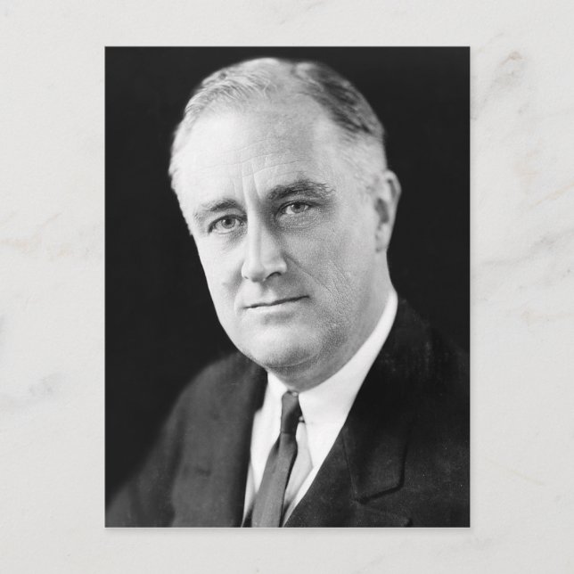 Franklin Delano Roosevelt Postcard (Front)