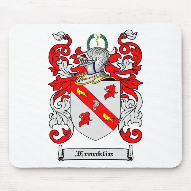 FRANKLIN FAMILY CREST -  FRANKLIN COAT OF ARMS MOUSE PAD (Front)